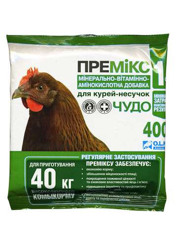 Премікс "Диво" 1% курка 400 г кормова добавка