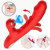 Мощный вибратор для женщин 3 в 1 Присоска Стимулятор клитора Массажер для точки G