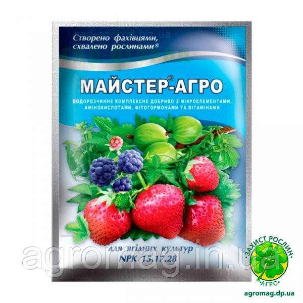 Майстер-Агро для ягідних культур (NPK 15.2.28) 100г