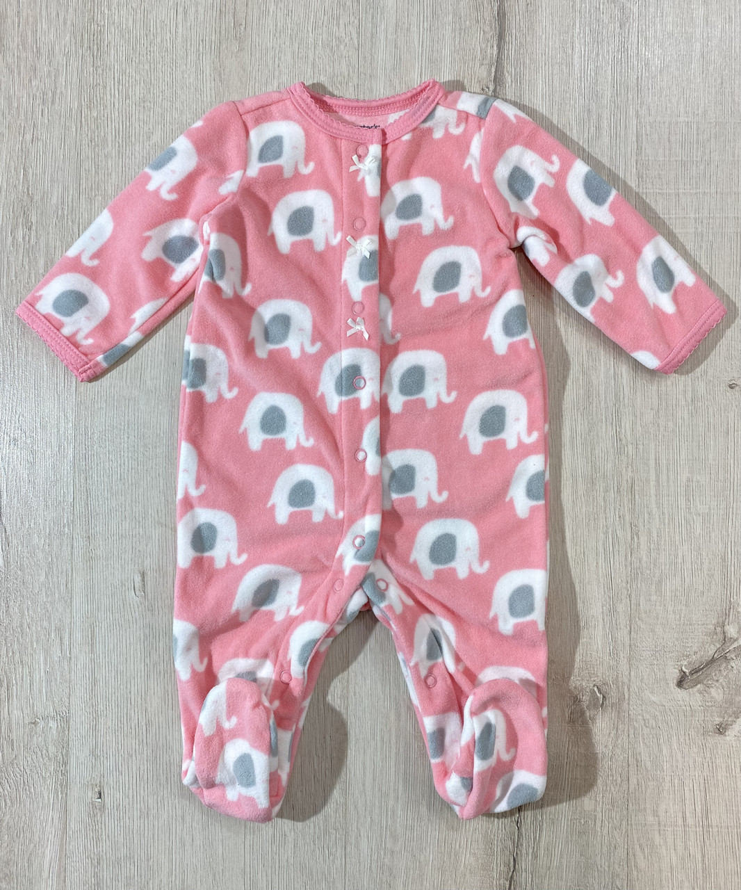 Чоловічок фліс для дівчинки Carters 18367021 3 міс 55-61 см Рожевий