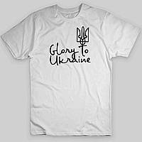 Футболка с принтом Арбуз Glory to Ukraine S Белый LW, код: 8312449