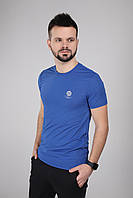 Фитнес футболка однотонная мужская Speed Life XF-1509 2XL Синий (2000989559733) BM, код: 7916384