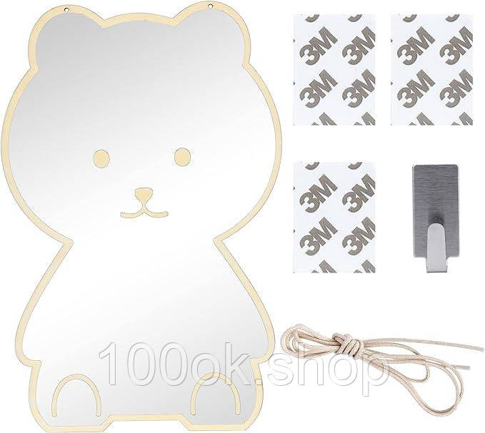 Дитяче дзеркало декоративне оригінальне для дітей Ведмедик (B0BZVX8X5J) 3121, фото 1