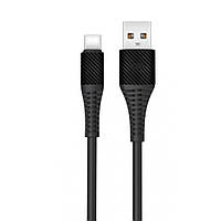 Дата-кабель USB XO NB157 Type-C прогумований black