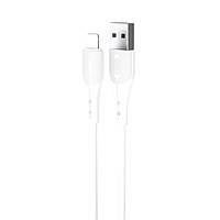 Дата-кабель USB XO NB159 Type-C прогумований white