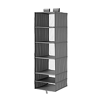 Подвесной модуль для хранения с 6 отделениями IKEA SKUBB темно-серый 35x45x125 см 404.000.01