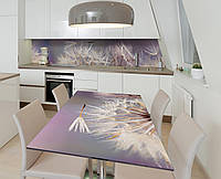 Наклейка 3Д виниловая на стол Zatarga «Парашюты одуванчика» 600х1200 мм для домов, квартир, с NB, код: 6510242