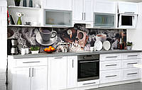 Наклейка на скинали Zatarga на кухню «Уютная зима» 600х2500 мм виниловая 3Д наклейка кухонный NX, код: 6443997