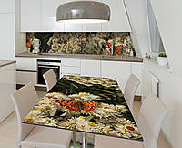 Наклейка 3Д виниловая на стол Zatarga «Вкусный нектар» 650х1200 мм для домов, квартир, столов NB, код: 6510467