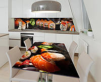 Наклейка 3Д виниловая на стол Zatarga «Японское меню» 650х1200 мм для домов, квартир, столов, BM, код: 6440050