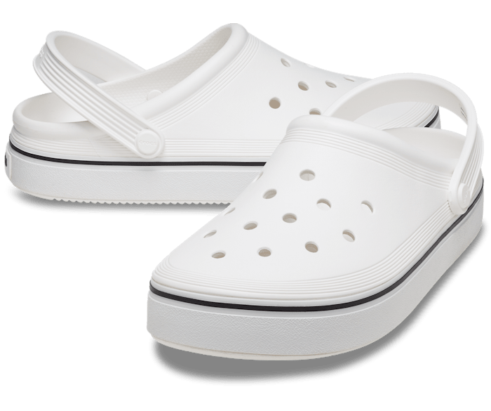Crocs Off Court clog сабо чоловічі крокс, клоги крокс білі М10 / 43-44.
