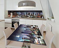 Наклейка 3Д виниловая на стол Zatarga «Огни Сан-Франциско» 600х1200 мм для домов, квартир, ст NX, код: 6444599
