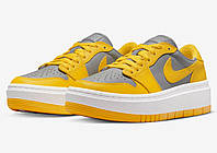 Кроссовки женские Jordan 1 Low Elevate Yellow Grey (DH7004-017) 37.5 Желтый NB, код: 7740008