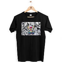 Футболка черная с аниме принтом Арбуз One Piece Ван-Пис Tony Tony Chopper Тони Тони Чоппер ко NX, код: 8189457