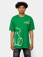 Мужская футболка оверсайз M зеленый Troy Life ЦБ-00219871 NB, код: 8422911