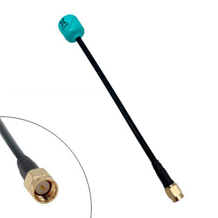 Антена Lolipop V4+ FPV дрону до 5.8ГГц 2.6дБі SMA RHCP 150мм, 2 шт, фото 1