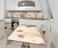 Наклейка 3Д виниловая на стол Zatarga «Розовое мерцание» 650х1200 мм для домов, квартир, стол BM, код: 6441078