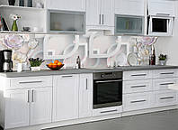 Кухонный фартук Zatarga Разнообразие 600 х 2500 мм Серый (Z180098 1) NB, код: 1833089