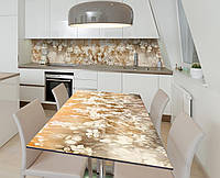 Наклейка 3Д виниловая на стол Zatarga «Сепия летней зари» 600х1200 мм для домов, квартир, сто BM, код: 6441347