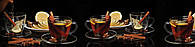Наклейки кухонный фартук Zatarga Чай специи 600х2500 мм Черный (Z180259) NB, код: 1927024