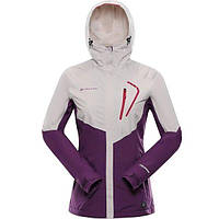 Куртка женская Alpine Pro Impeca LJCA563 128 S бежевый/фиолетовый