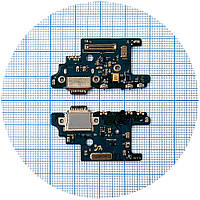 Шлейф Samsung Galaxy S20+ Plus G985F G986F с разъемом зарядки и микрофоном - нижняя плата Оригинал