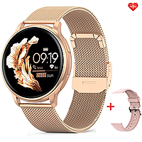 Смарт-часы женские Smart Melisia Gold с тонометром