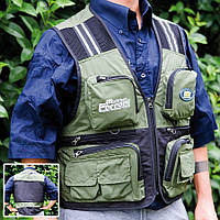 Жилет Lineaeffe FF Green Fishing Vest M