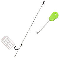 Комплект карповых поводков Fishing ROI с иголкой и стопорами Hook №2 15lb