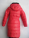 Зимова куртка-пальто для дівчинки, р. 140, фото 2