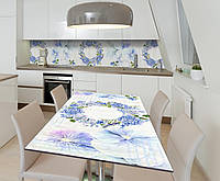 Наклейка виниловая на стол Zatarga Венок из полевых цветов 650х1200 мм BM, код: 5570370