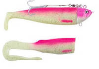 М'яка приманка Balzer Soft Lure Adrenalin Artik Shad 24 см 400 г рожевий світлонак.