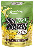 Протеин IronMaxx 100% Vegan Protein Zero 500 g 16 servings Banana GR, код: 7670044