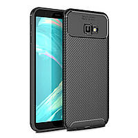 Чехол Carbon Case Samsung J415 Galaxy J4 Plus Черный (hub_tmEk39868) MY, код: 1374207
