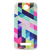 Чехол с рисунком Printed Plastic для Alcatel OneTouch 7041 7040 POP C7 Мозаика (hub_HHHR32429 MY, код: 1557353