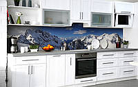 Наклейка на скинали Zatarga на кухню «На вершине снежных холмов» 600х2500 мм виниловая 3Д нак BM, код: 6442382