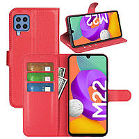 Чехол-книжка Litchie Wallet Samsung Galaxy M22 Red MY, код: 8112407