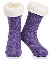 Плюшевые носки VigohA Huggle Slipper Socks One Size Фиолетовые DH, код: 8452567