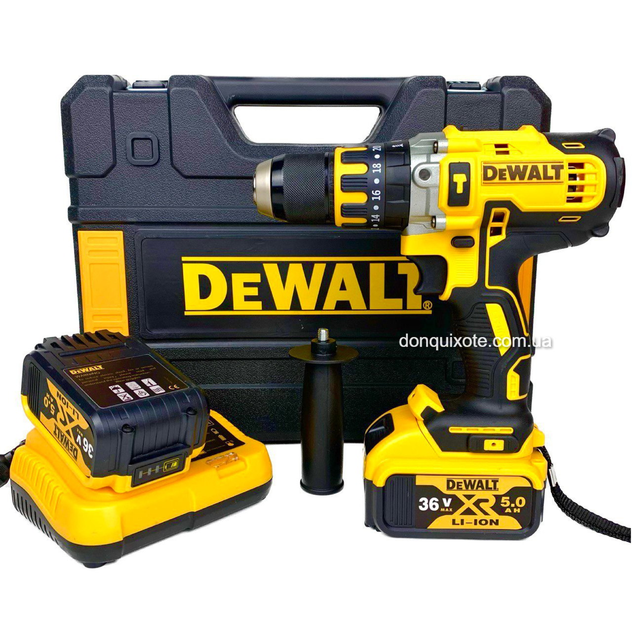 Ударний шурупокрут DeWALT DCD996NT (36V, 5AH) Акумуляторний шурупокрут з ударом Деволт