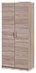 Розпашна Шафа для одягу Doros Промо Дуб Cонома 2 ДСП 90х48х204 (40908024), фото 2