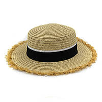Шляпа канотье SumWin СОНИ New светло-бежевый One Size DH, код: 7479535