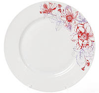 Набор Bona 6 фарфоровых обеденных тарелок Цветы диаметр 23см DP40133 MY, код: 7426265