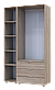 Шафа для одягу Doros Гелар Дуб сонома 2ДСП/Дзеркало 116.5х49.5х203.4 (42002156), фото 5