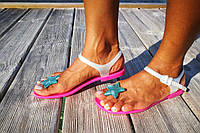 Силиконовые сандалии Zhoelala 41 26,5 см розовые со звездочкой (ZL-TW02) UL, код: 2310950