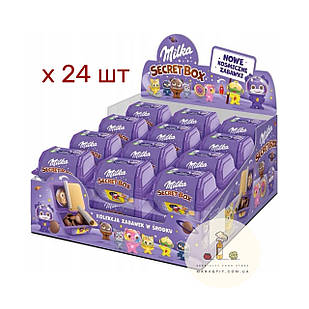 Шоколадні драже Milka Secret Box, з іграшкою паковання 24 шт.
