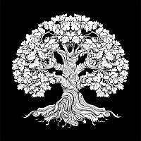 Картина "Дерево перемен" проективная картина 40х40см Сюжет3 аудионастройка от Дмитрия Карпачева SK-1