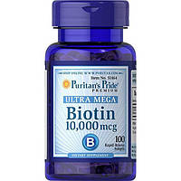 Биотин Puritan's Pride Biotin 10000 mcg 100 Caps MY, код: 7518791