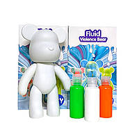 Набір для творчості Флюїдний ведмедик DIY Creative Fluid Bear 23 см Зелено-Помаранчевий 230023 ish