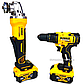 Набір акумуляторного інструменту Dewalt 2в1 (36 V, 5 A) Шурупокрут Dewalt DCD996NT + Болгарка Dewalt DCG405, фото 5
