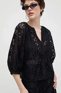 AllOriginal com ua Сорочка Desigual DHARMA жіноча колір чорний 24SWBW02 РОЗМІРИ ЗАПИТУЙТЕ